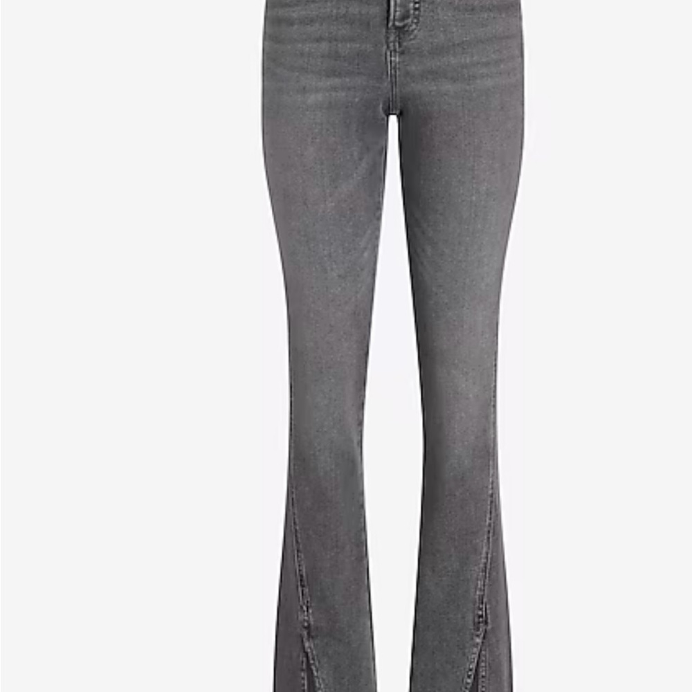 Express Women's Gray Slim Jeans - Picture 2 of 7